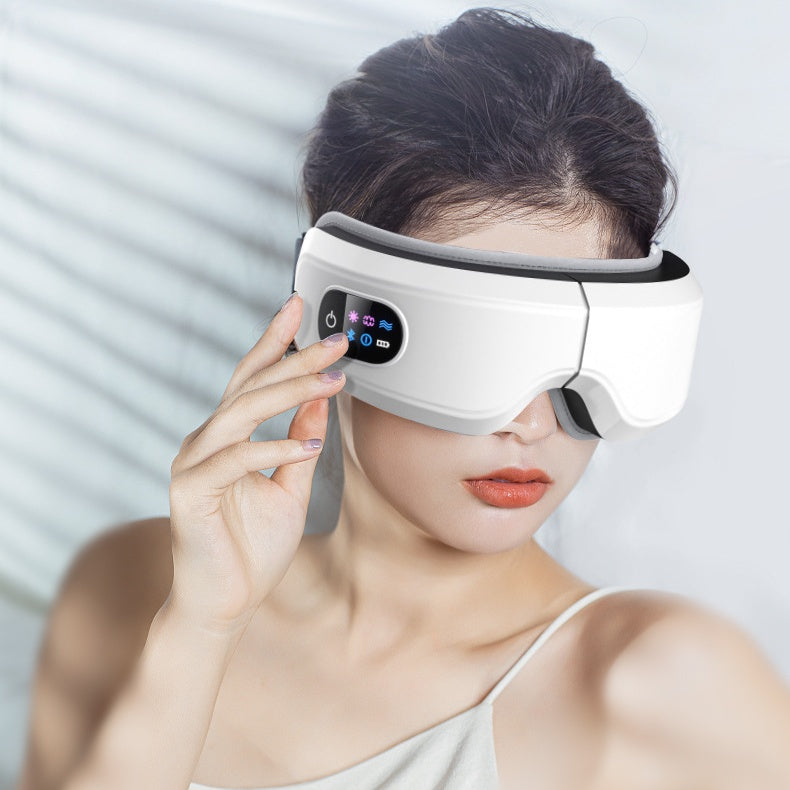 Eye Massager Air Pressure Vibration Eye Protector Bluetooth Eye Massage Relax Migraines Relief Improve Sleep - E-LUSH