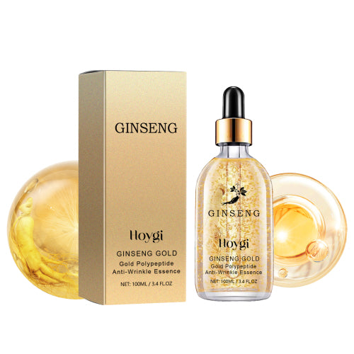 Hoygi Ginseng Gold Polypeptide Anti-Wrinkle Essence, Long-lasting moisturizing and soothing essence for dull wrinkles - E-LUSH