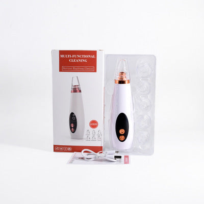 Blackhead Pore Vacuum Cleaner Nose Cleanser Blackheads Remover Blackhead Acne Removal Button Face Suction Beauty Skin Care Tool - E-LUSH