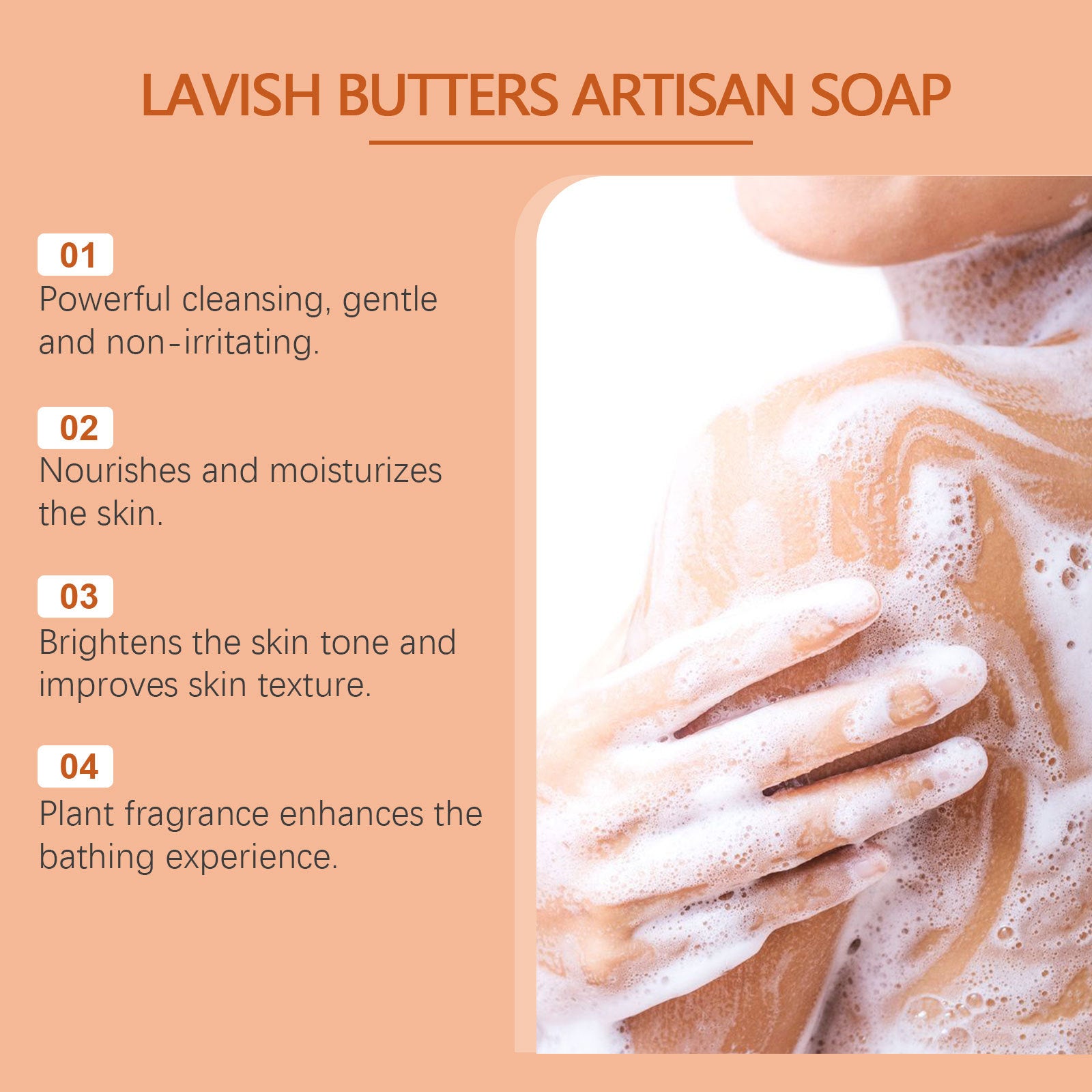 Turmeric Skin Care Soap Moisturizes Body Skin - E-LUSH