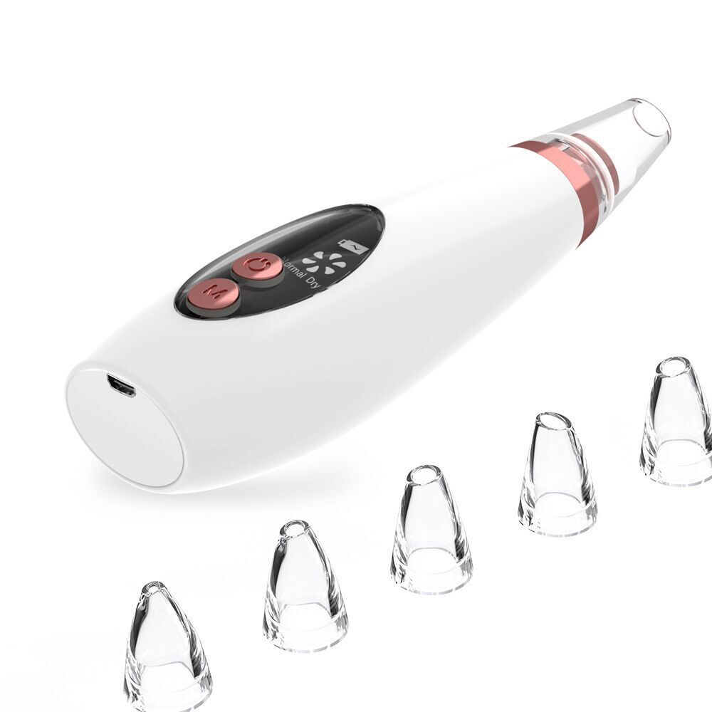 Blackhead Pore Vacuum Cleaner Nose Cleanser Blackheads Remover Blackhead Acne Removal Button Face Suction Beauty Skin Care Tool - E-LUSH