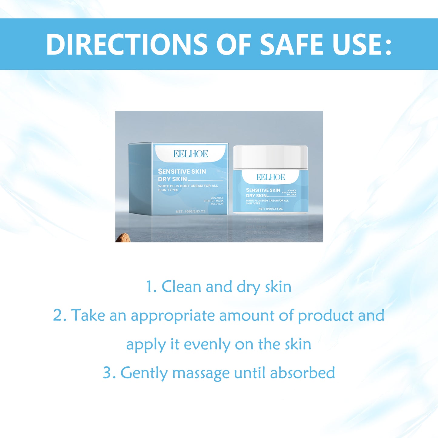EELHOE White Plus Body Cream, Collagen Firming And Moisturizing Skin Lines Moisturizing And Rejuvenating Maintenance Cream - E-LUSH