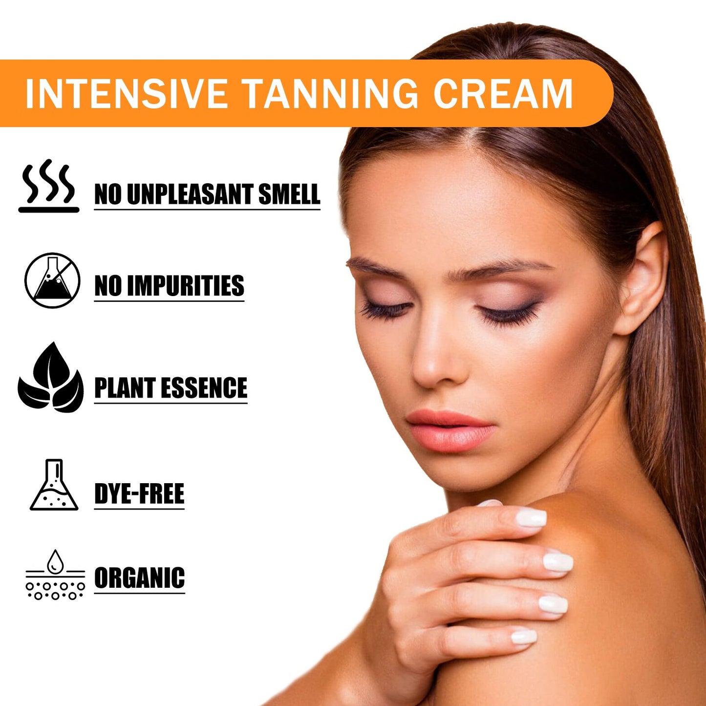 EELHOE Tanning Cream, Outdoor Beach Tanning Helps Tan Wheat Tan Moisturizes Skin And Helps Tan Skin - E-LUSH