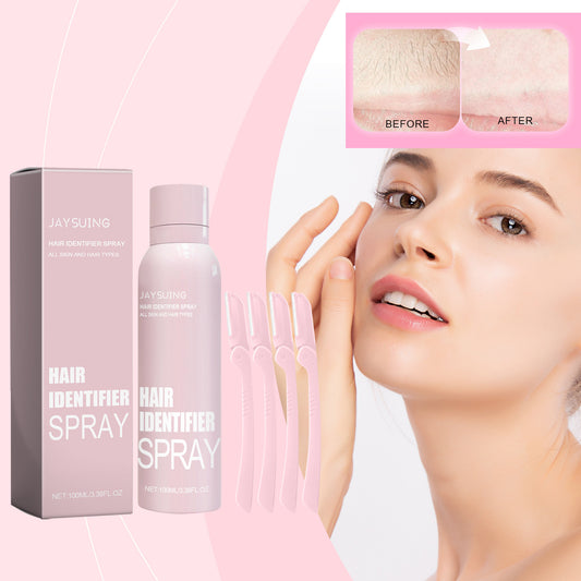 Hair Identifier Spray Set For Face Shaving Moisturizing Dermaplaner Spray For Face Shaving Skin Care - E-LUSH