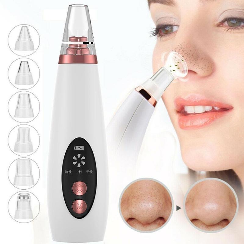 Blackhead Pore Vacuum Cleaner Nose Cleanser Blackheads Remover Blackhead Acne Removal Button Face Suction Beauty Skin Care Tool - E-LUSH
